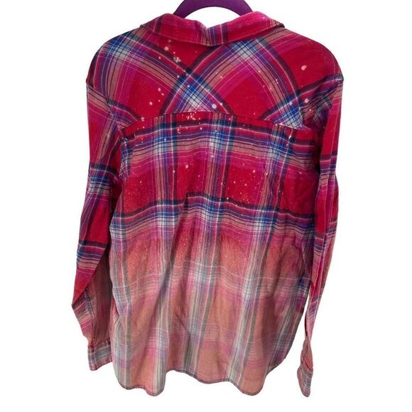 Orvis Womens Button Down Shirt Stretch Long Sleeve Plaid Pocket Red Size XL - Picture 11 of 12
